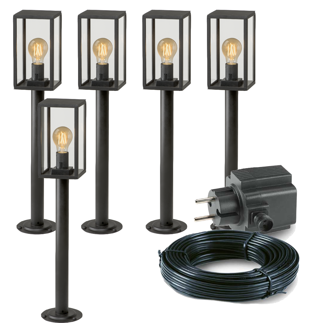 5x LED sokkel tuinlamp - 3,5 Watt - 12V - 68cm - Complete set 5x LED sokkel tuinlamp - 3,5 Watt - 12V - 68cm - Complete set